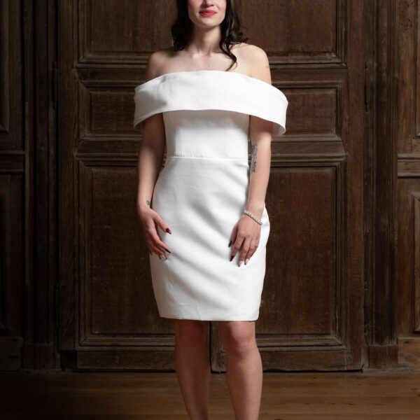 Robe de mariage civil chic - mariée