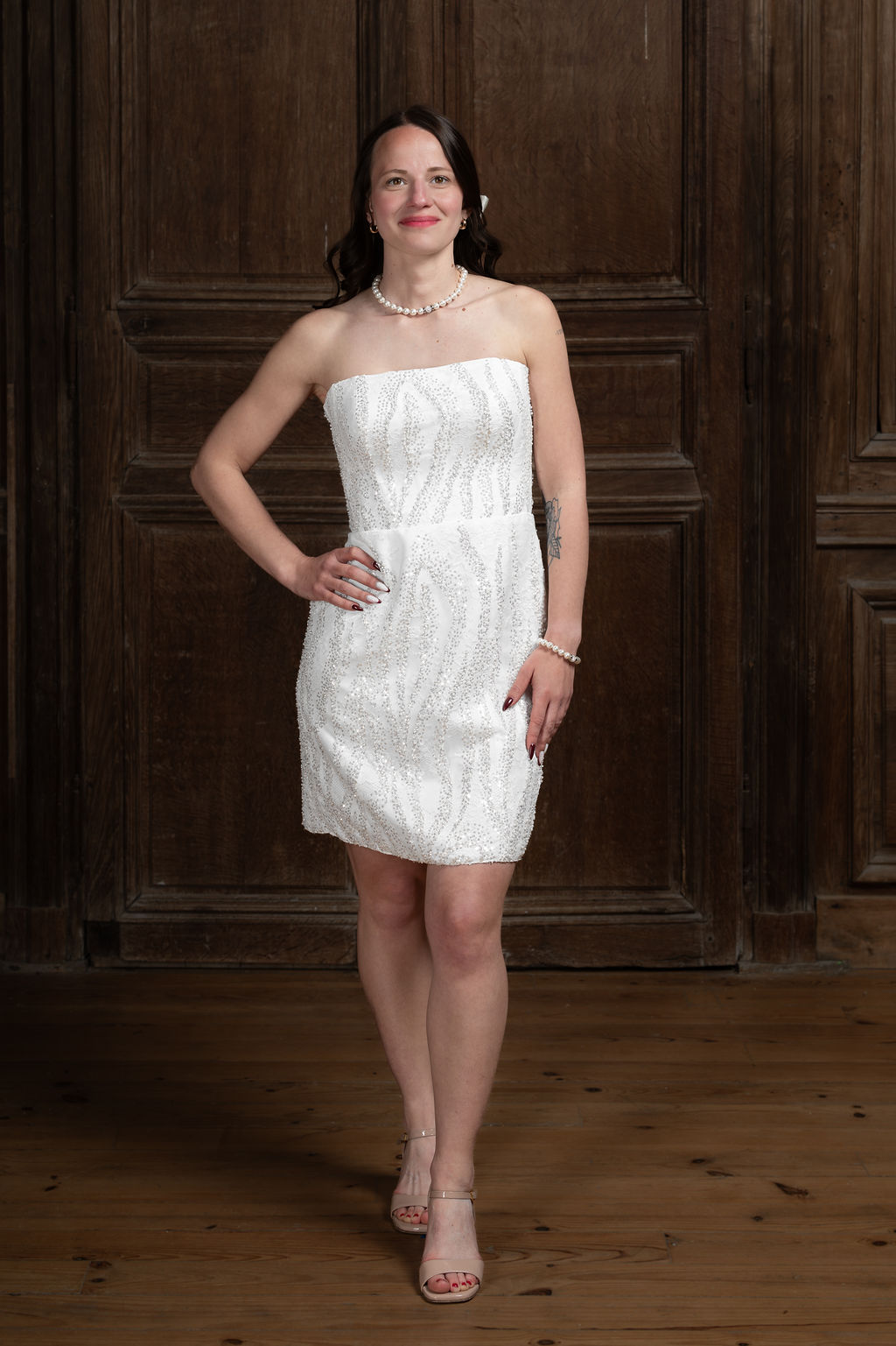 Robe de mariée paillette – Image 2