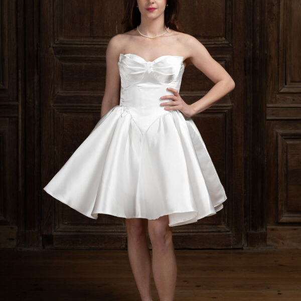 Robe bustier mariage civil - mariée